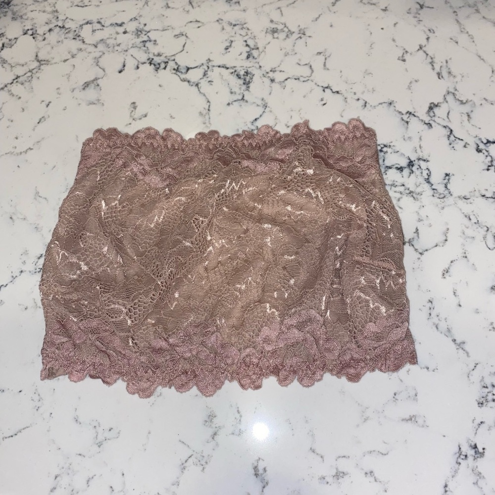 Dynamite light pink lace tube top